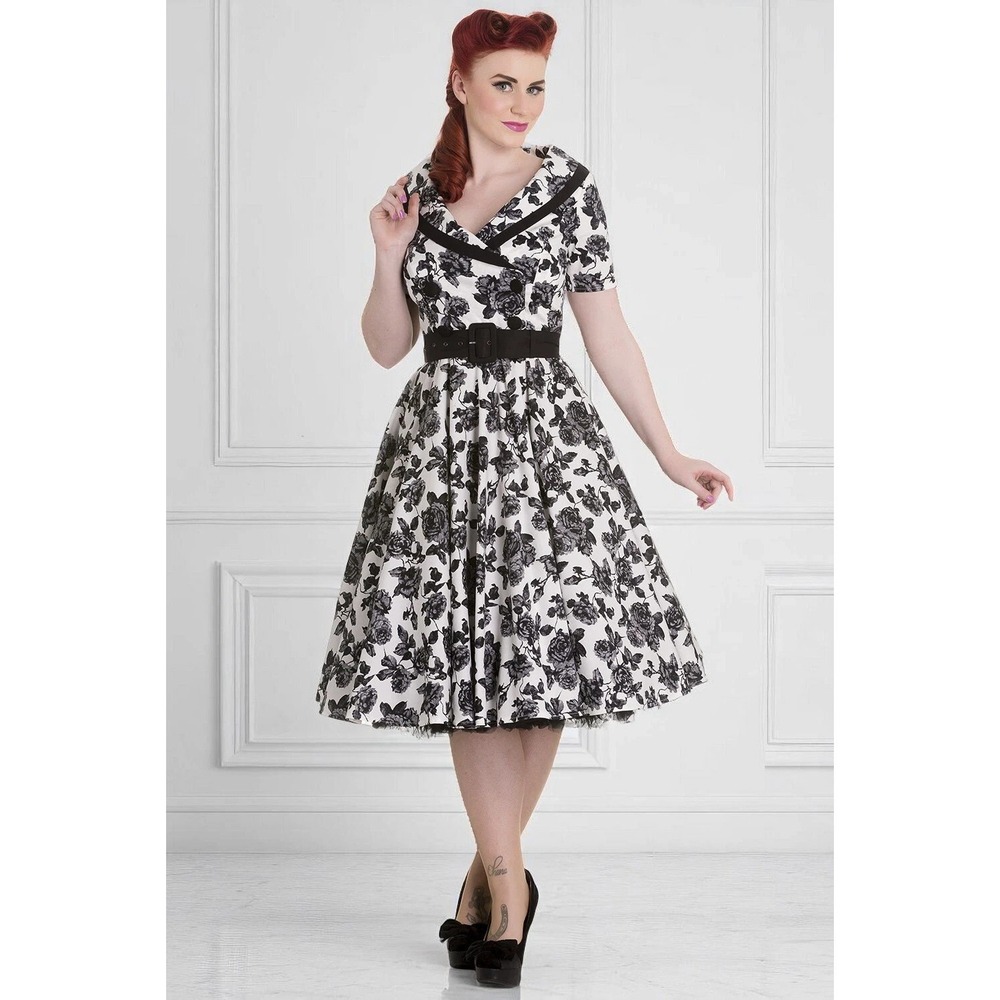 Hell Bunny Vixen "Honor" Party Dress 3XL Rockabilly Goth Costume Whimsigoth Punk